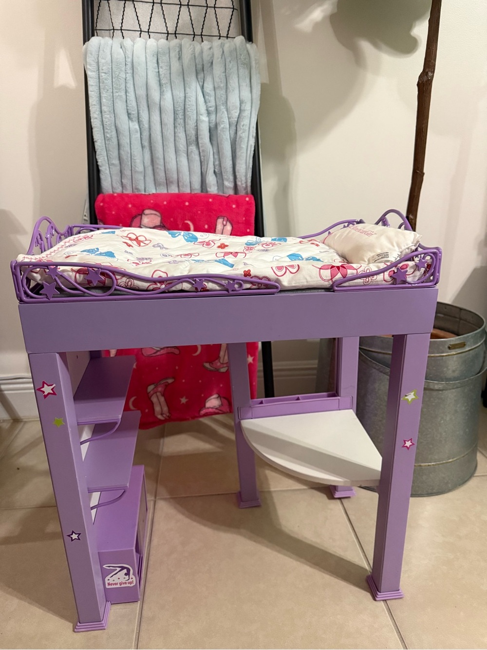 American Girl McKenna Loft Bed Retired 2012 Doll Furniture w Pillow